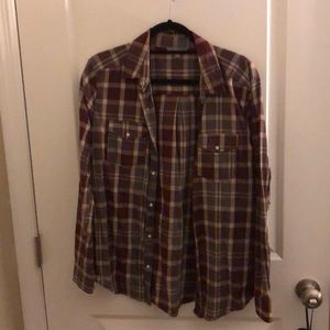 NORDSTROM cotton flannel style shirt